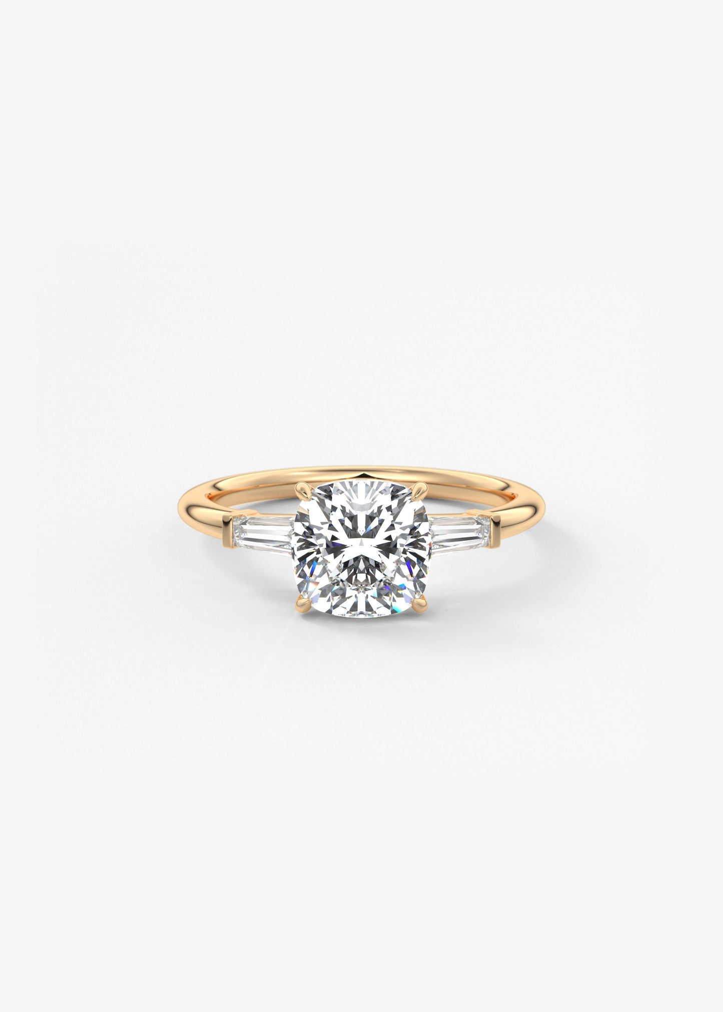 Oval Solitaire With Raised Basket Gallery Lab Grown Diamond Engagement Ring