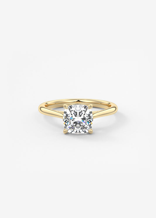 Oval Solitaire With Raised Basket Gallery Lab Grown Diamond Engagement Ring