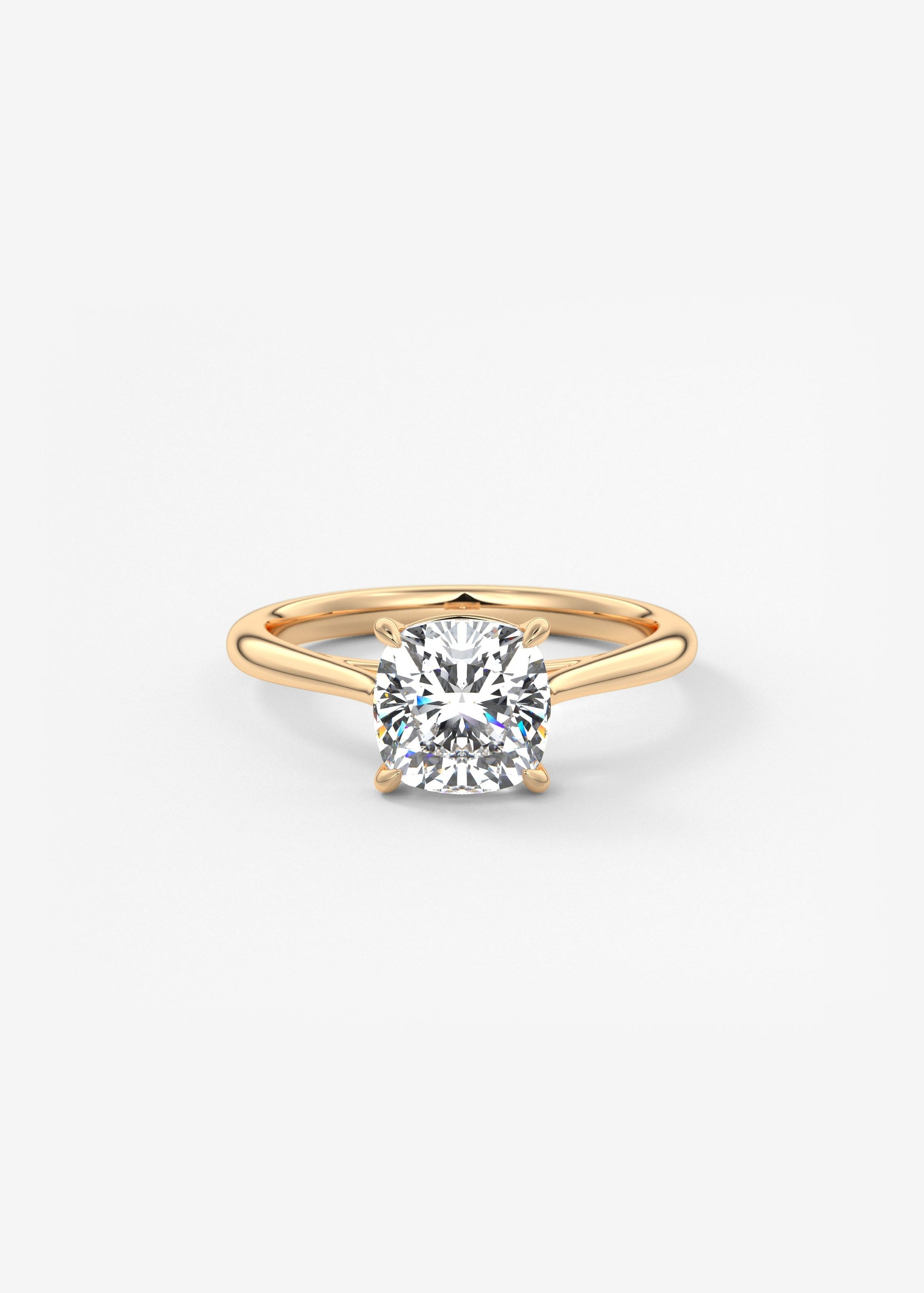 Oval Solitaire With Raised Basket Gallery Lab Grown Diamond Engagement Ring