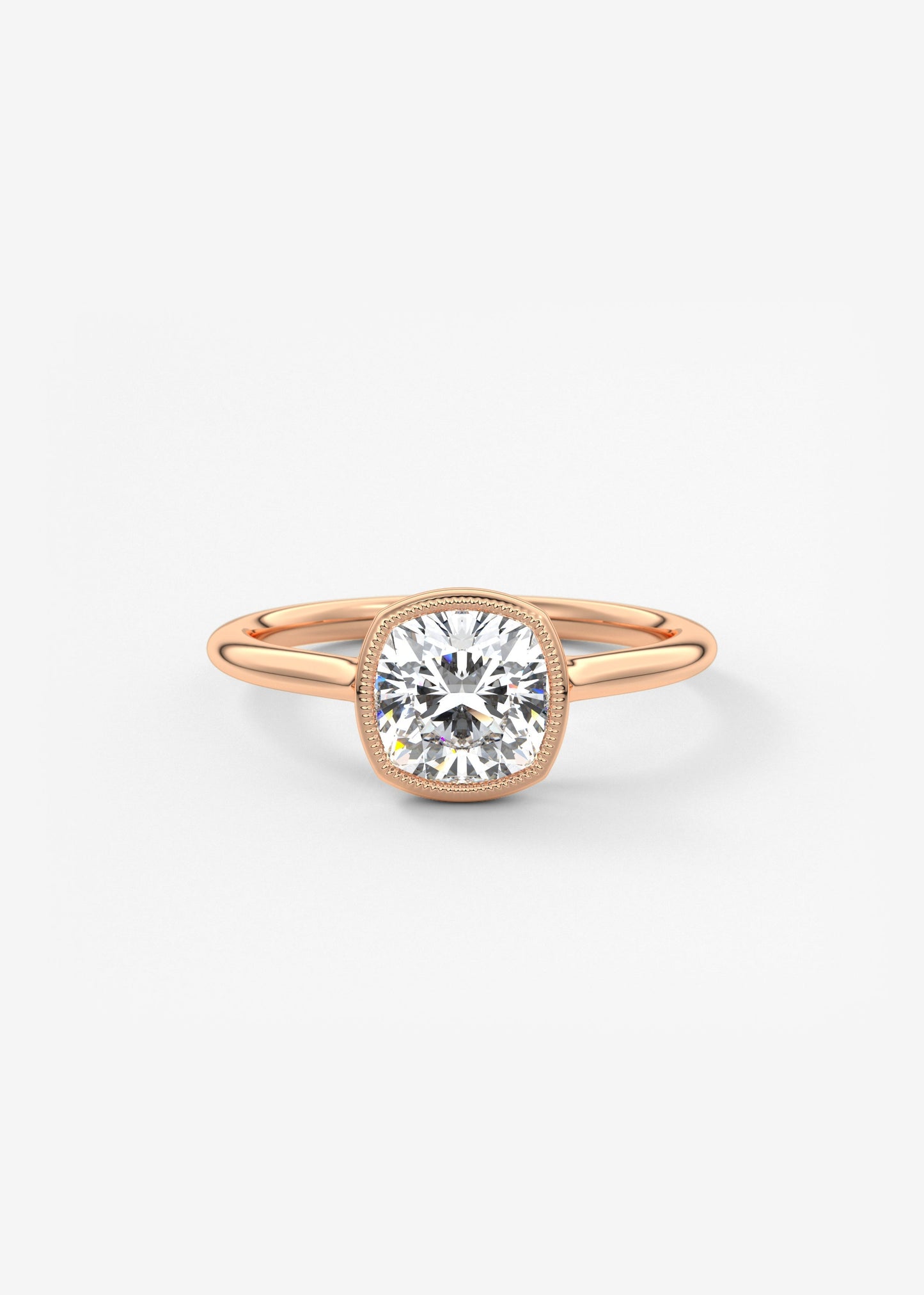 Oval Solitaire With Raised Basket Gallery Lab Grown Diamond Engagement Ring