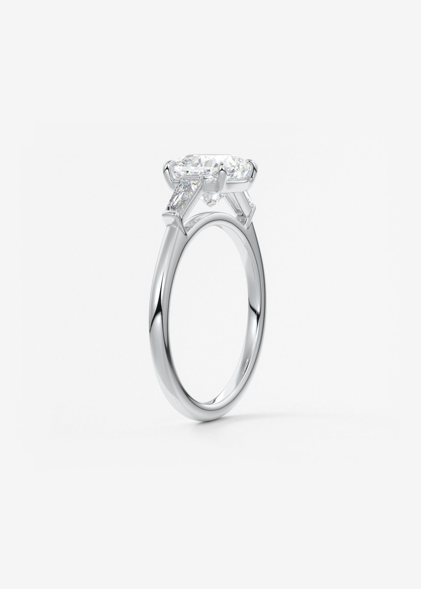 Oval Solitaire With Raised Basket Gallery Lab Grown Diamond Engagement Ring
