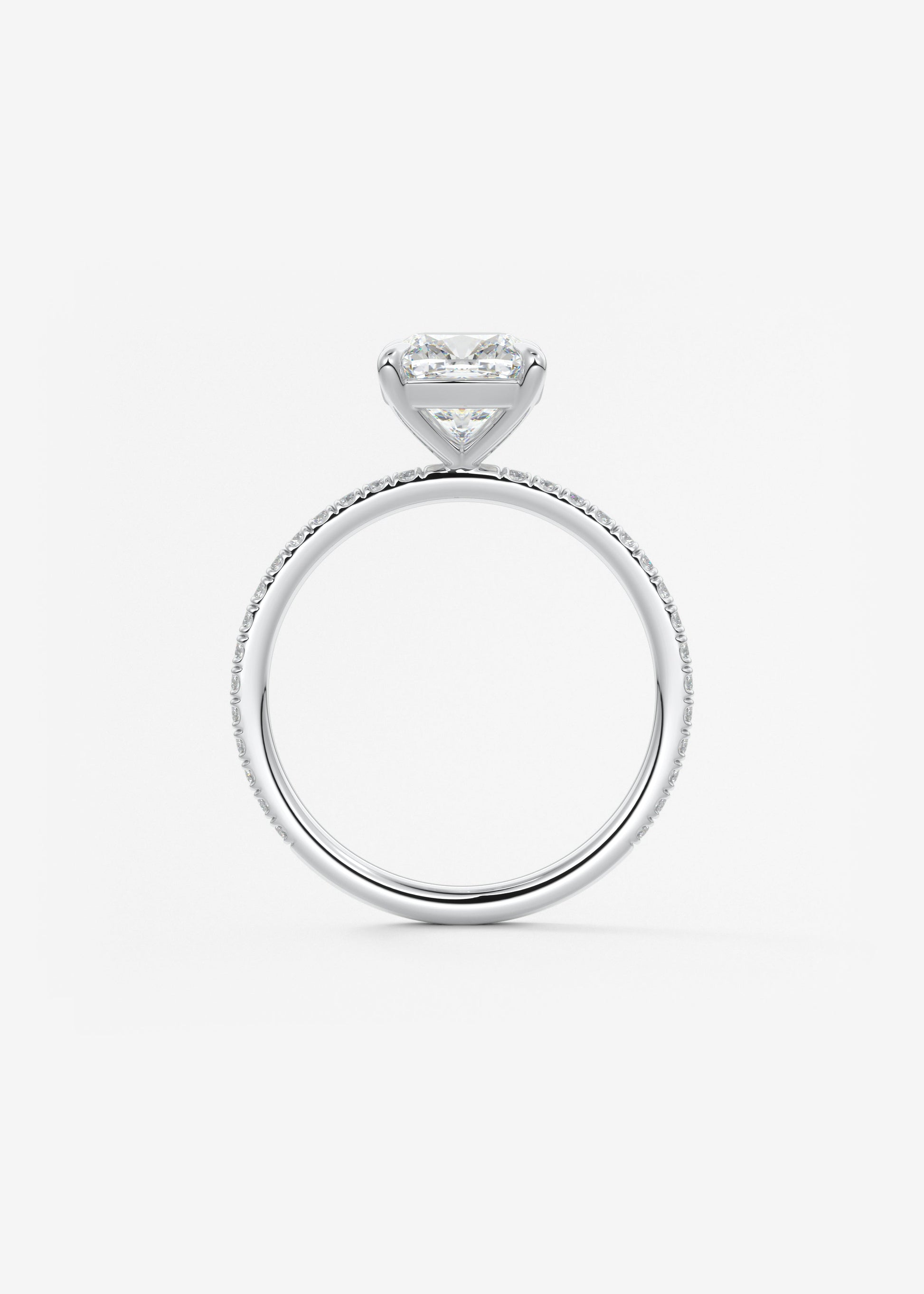 Oval Solitaire With Raised Basket Gallery Lab Grown Diamond Engagement Ring