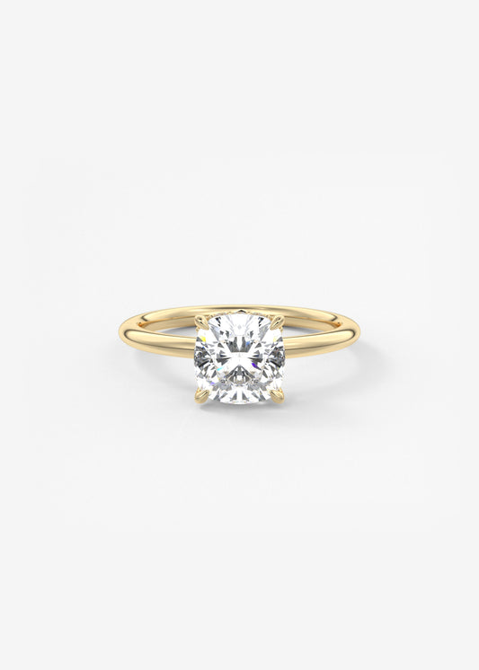 Oval Solitaire With Raised Basket Gallery Lab Grown Diamond Engagement Ring