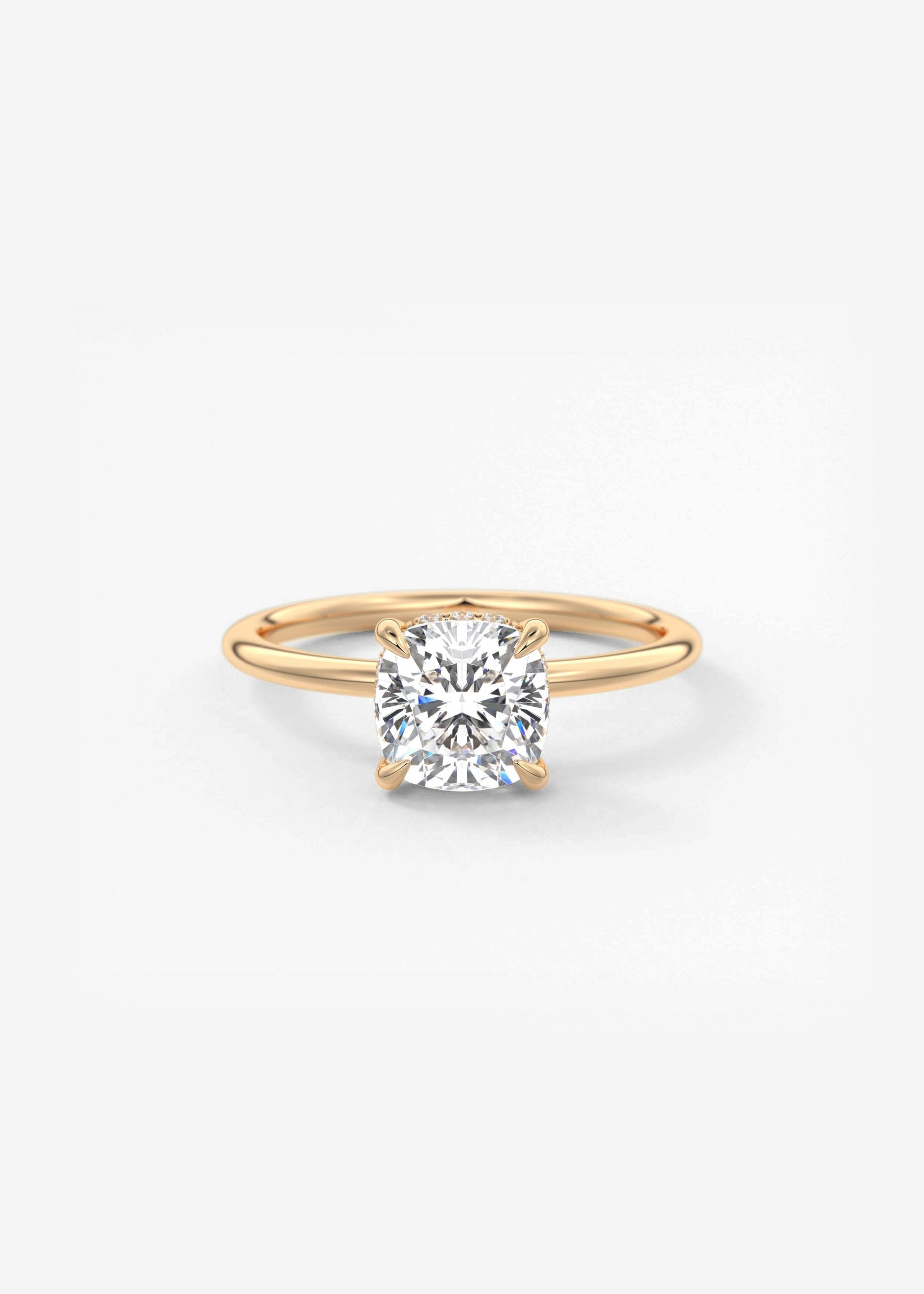 Oval Solitaire With Raised Basket Gallery Lab Grown Diamond Engagement Ring