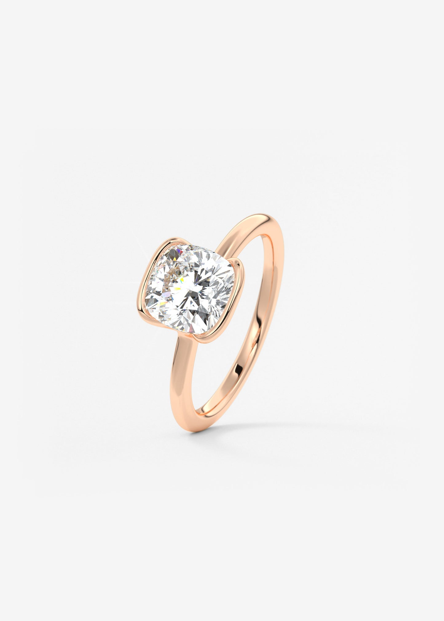 Oval Solitaire With Raised Basket Gallery Lab Grown Diamond Engagement Ring