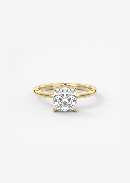 Oval Solitaire With Raised Basket Gallery Lab Grown Diamond Engagement Ring