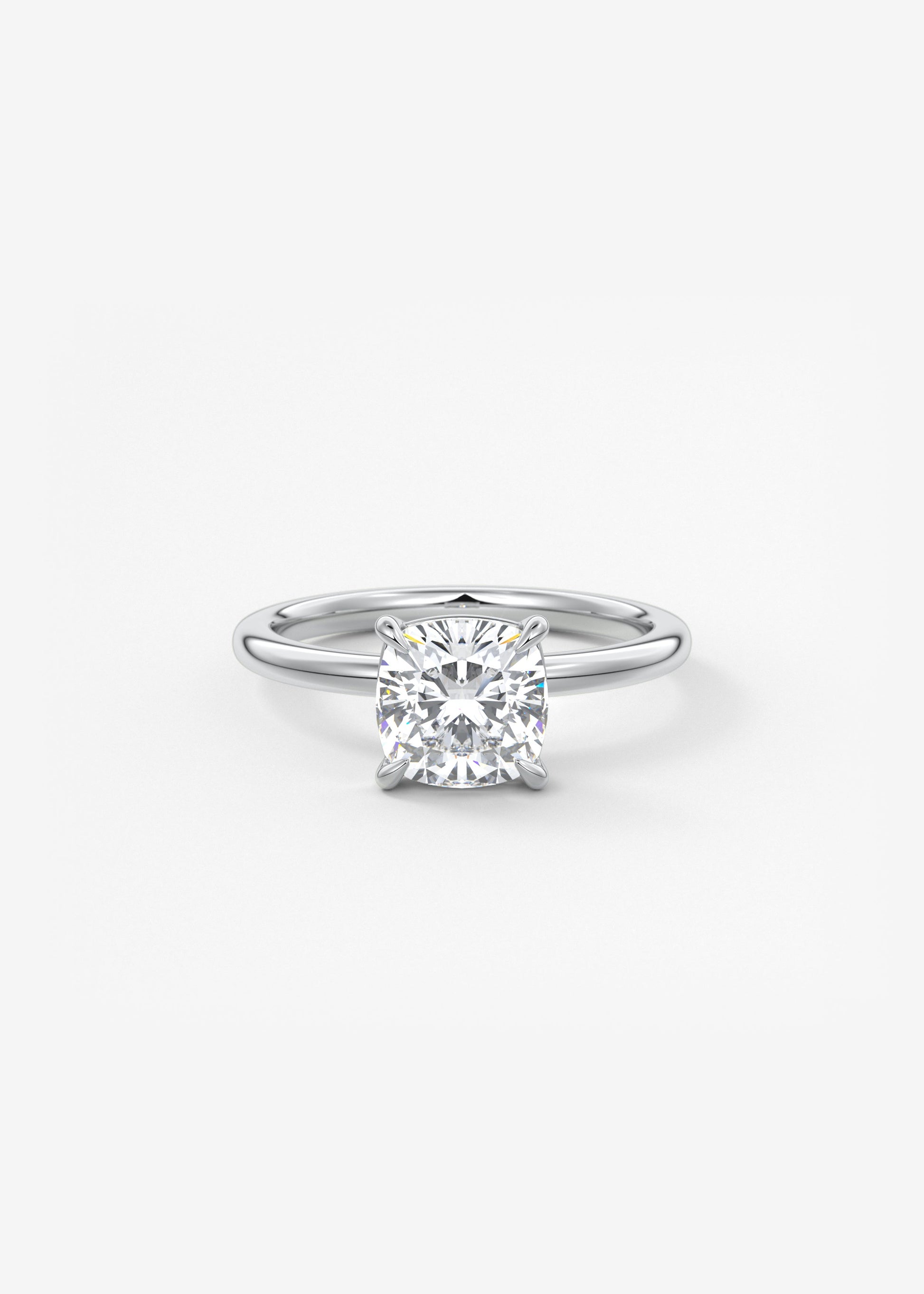 Oval Solitaire With Raised Basket Gallery Lab Grown Diamond Engagement Ring