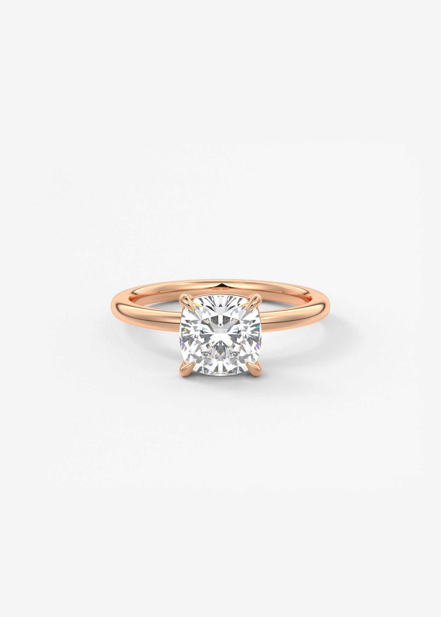 Oval Solitaire With Raised Basket Gallery Lab Grown Diamond Engagement Ring