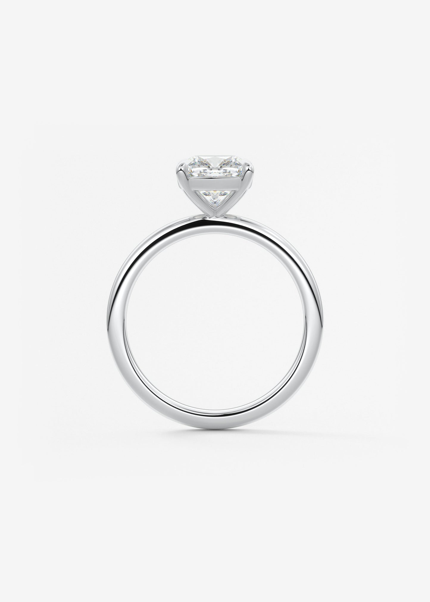 Oval Solitaire With Raised Basket Gallery Lab Grown Diamond Engagement Ring