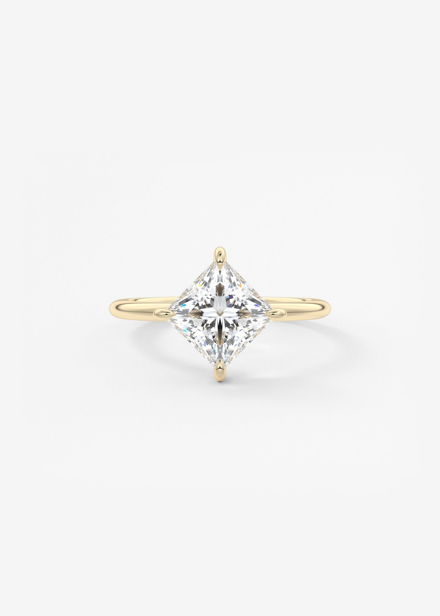 Oval Solitaire With Raised Basket Gallery Lab Grown Diamond Engagement Ring