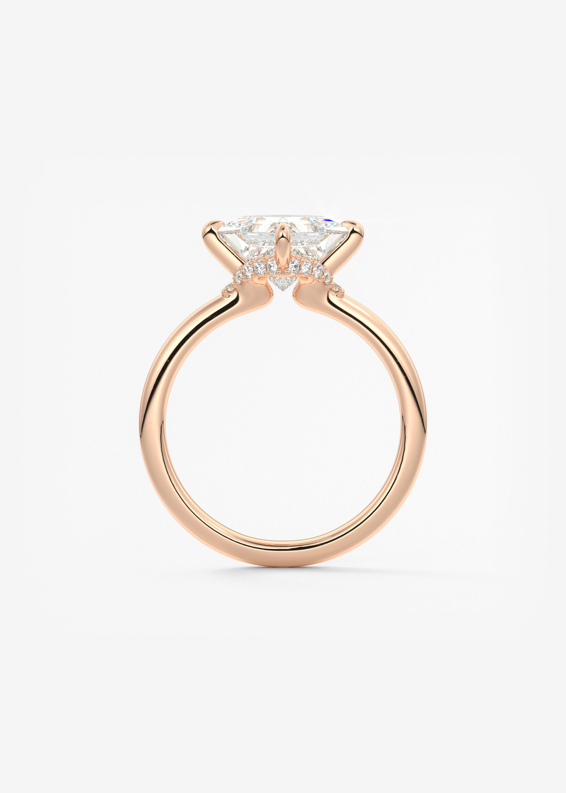 Oval Solitaire With Raised Basket Gallery Lab Grown Diamond Engagement Ring