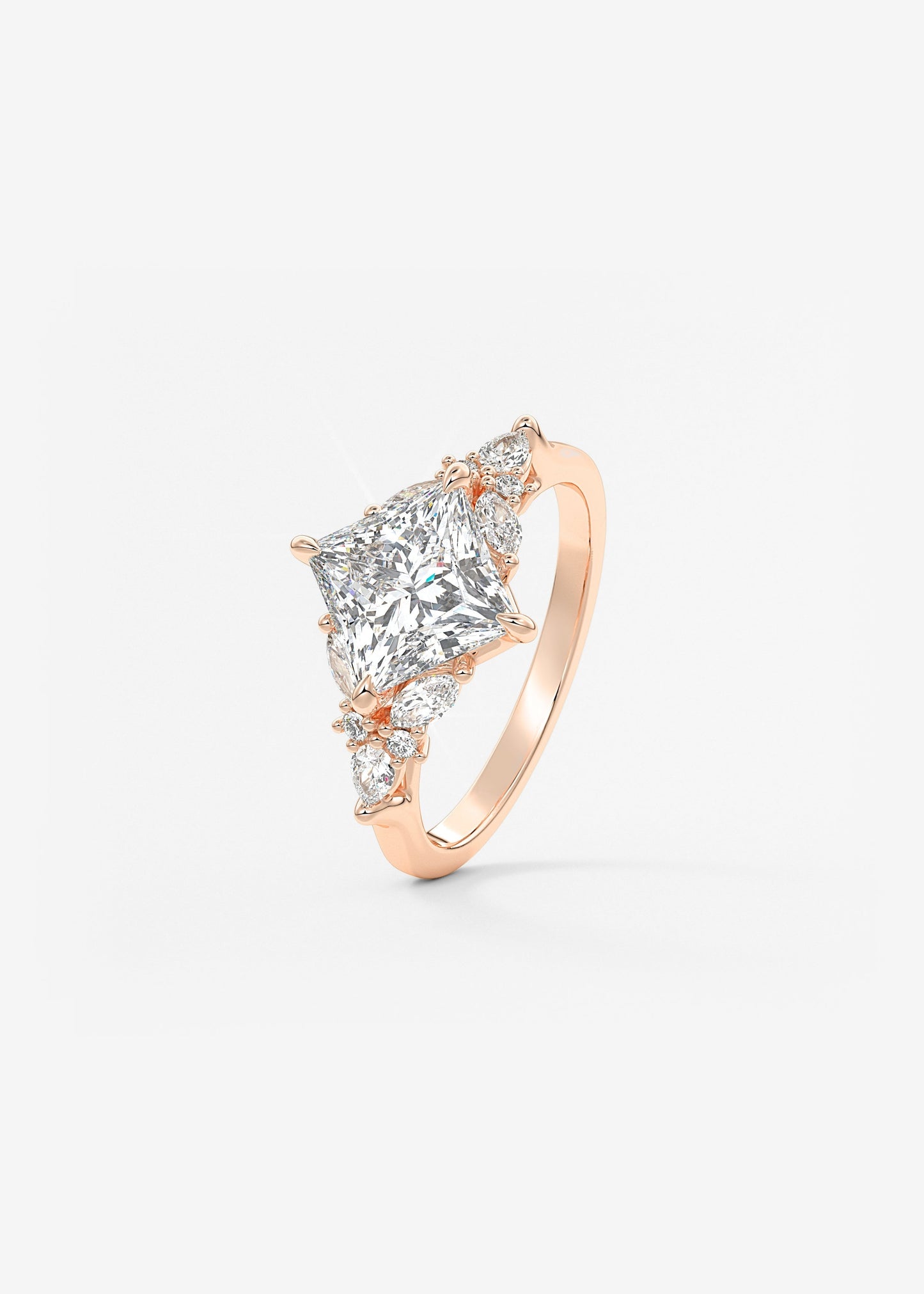 Oval Solitaire With Raised Basket Gallery Lab Grown Diamond Engagement Ring