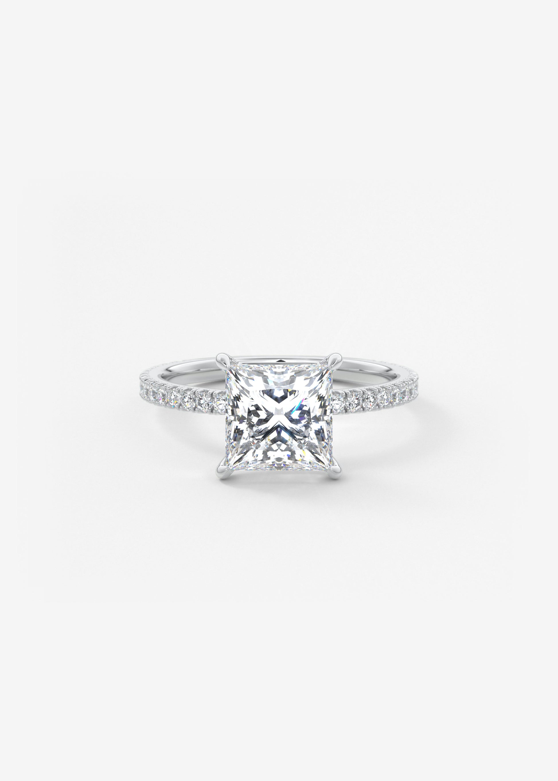 Oval Solitaire With Raised Basket Gallery Lab Grown Diamond Engagement Ring