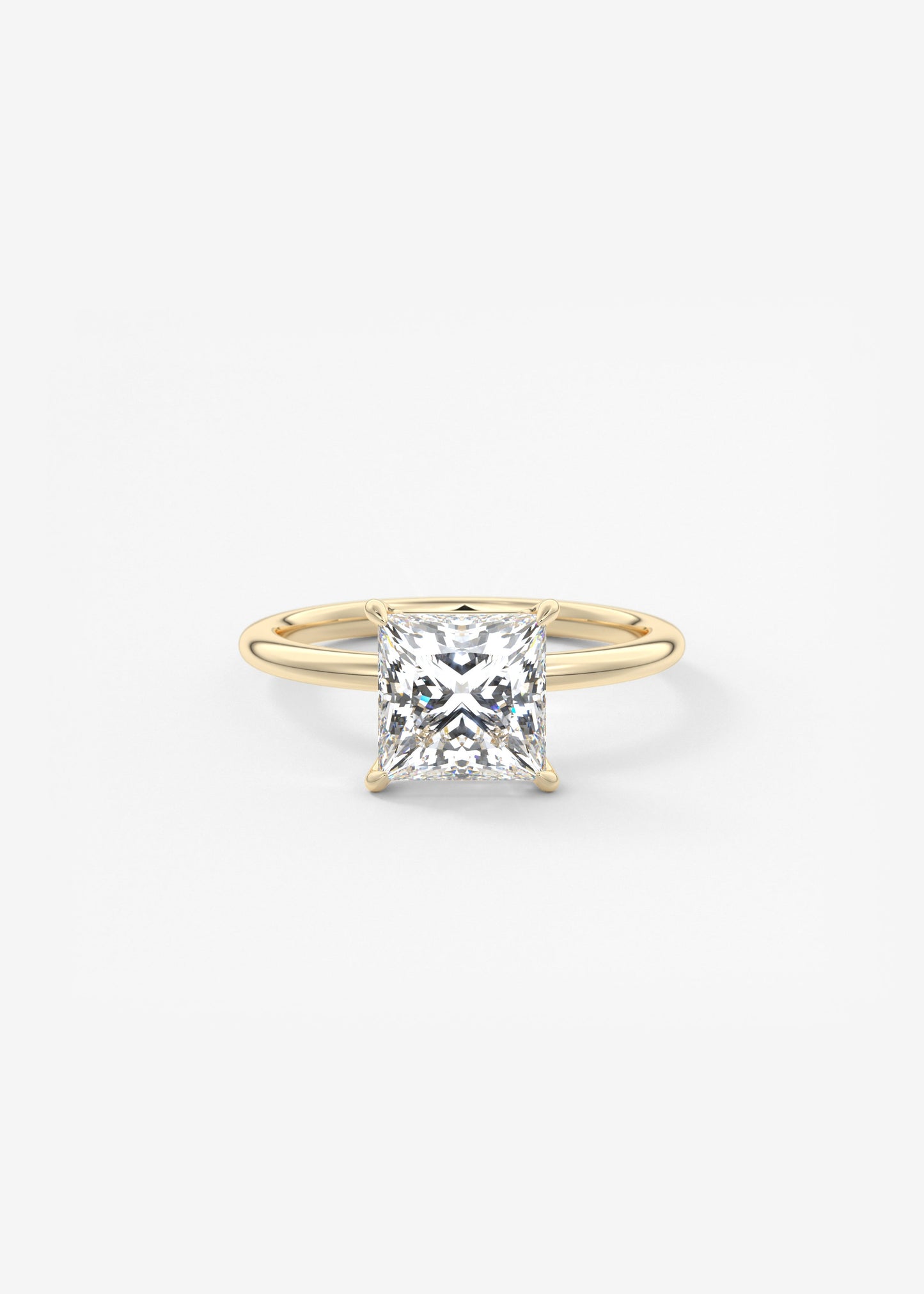 Oval Solitaire With Raised Basket Gallery Lab Grown Diamond Engagement Ring