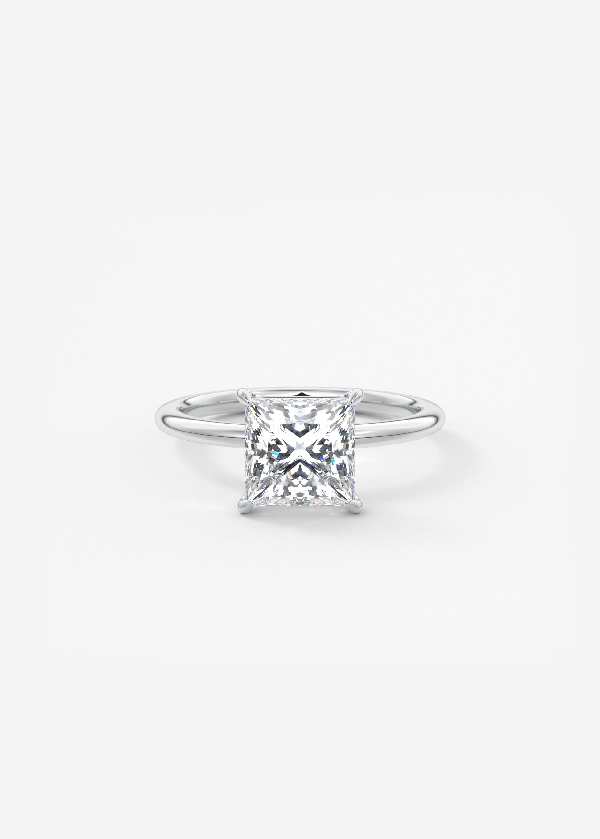 Oval Solitaire With Raised Basket Gallery Lab Grown Diamond Engagement Ring