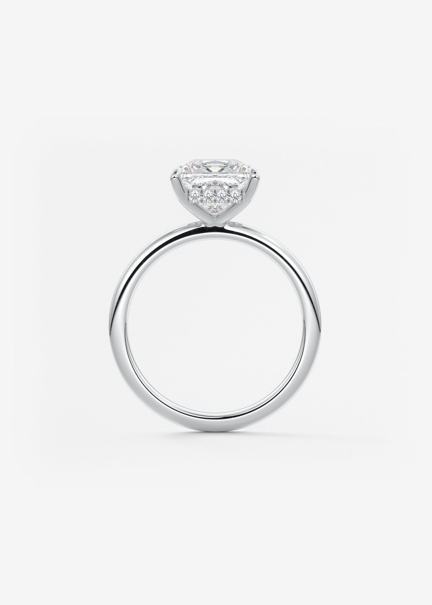 Oval Solitaire With Raised Basket Gallery Lab Grown Diamond Engagement Ring