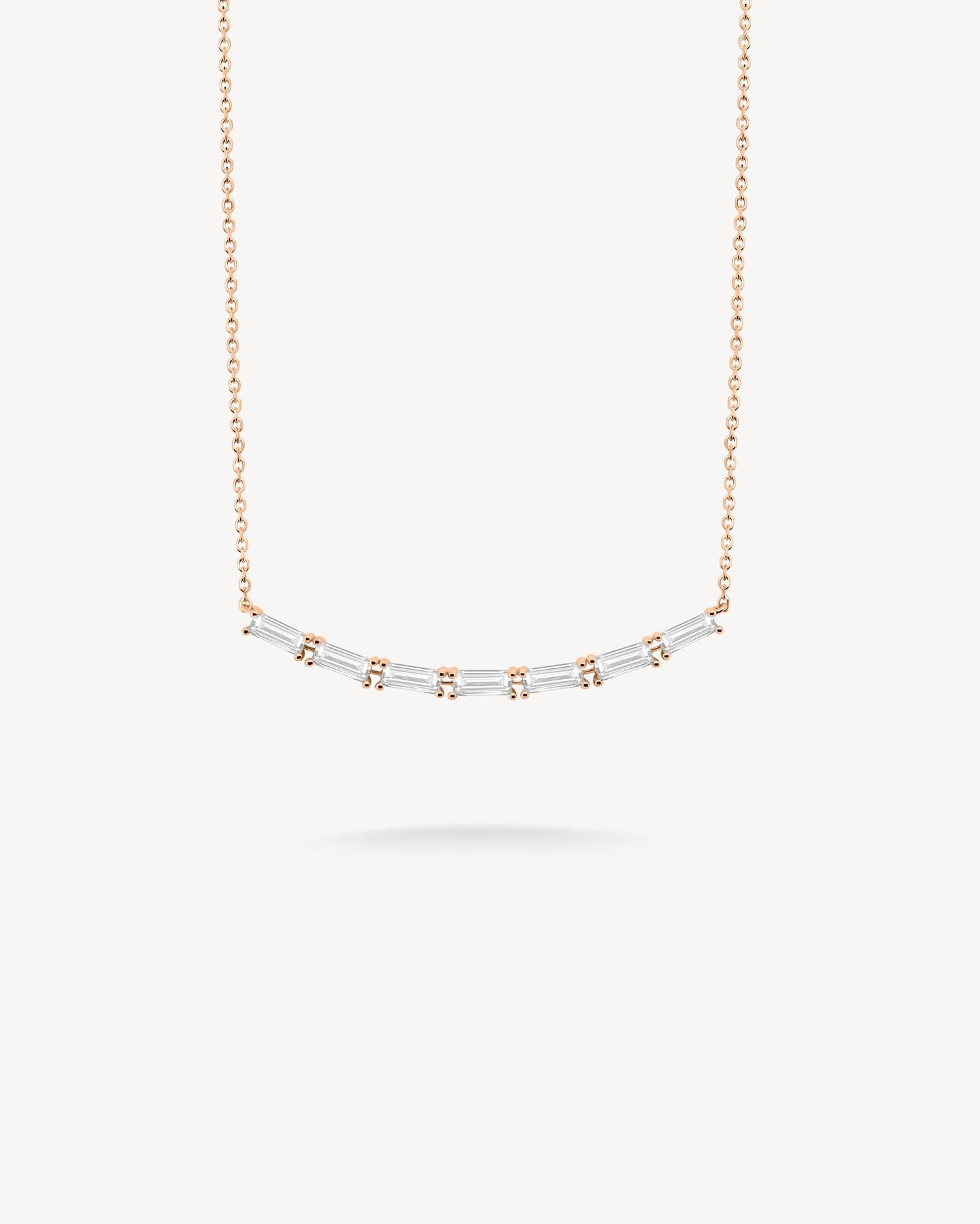 1.0 CT Round Bezel Solitaire Lab Grown Diamond Necklace