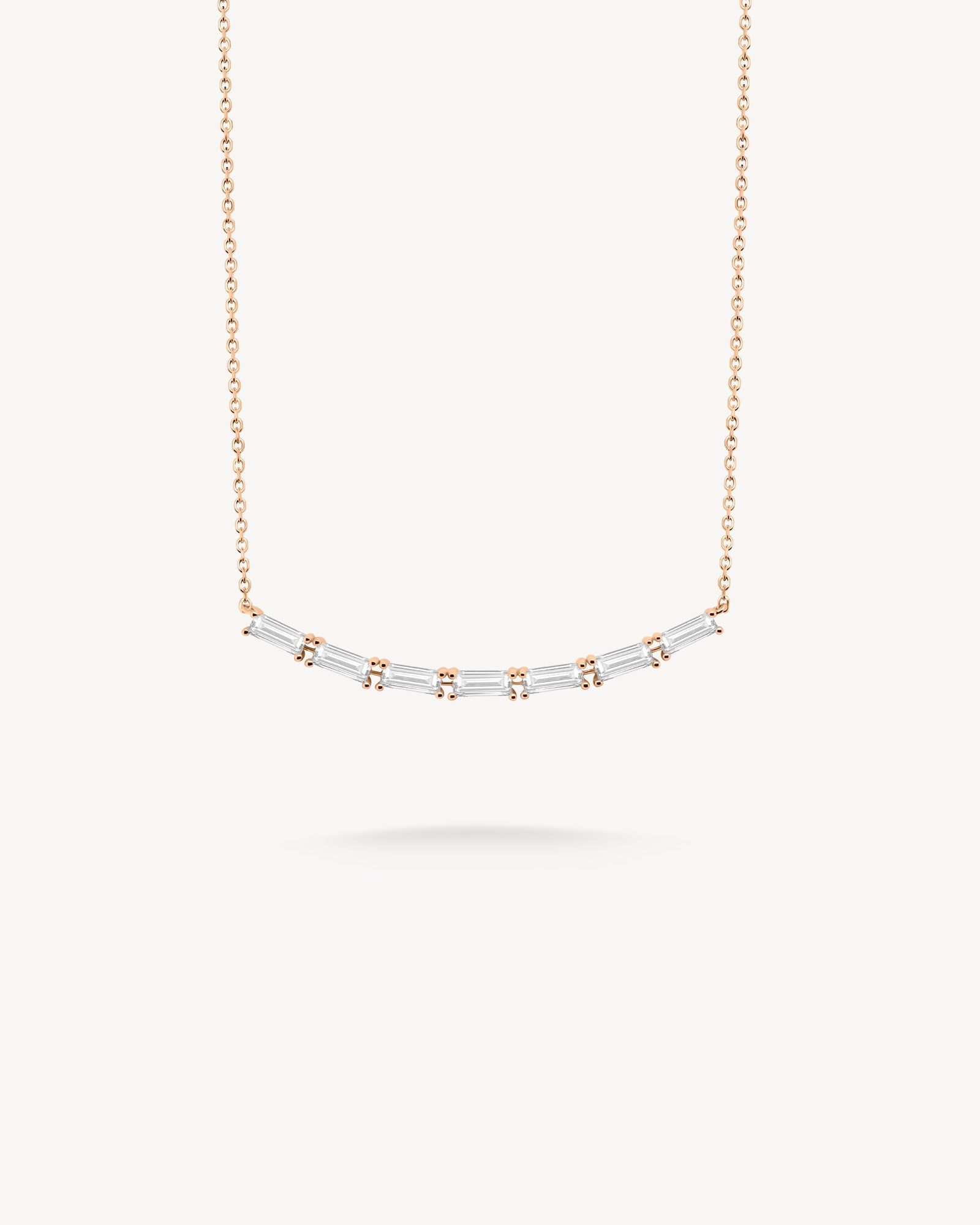1.0 CT Round Bezel Solitaire Lab Grown Diamond Necklace