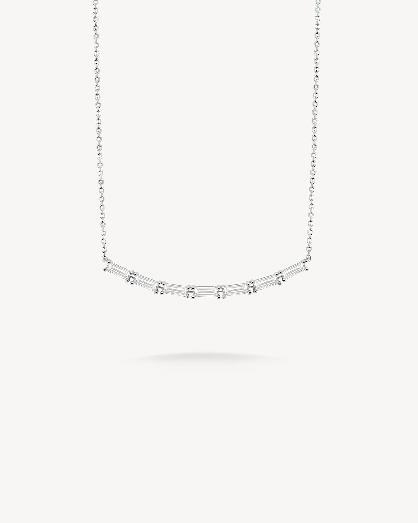 1.0 CT Round Bezel Solitaire Lab Grown Diamond Necklace