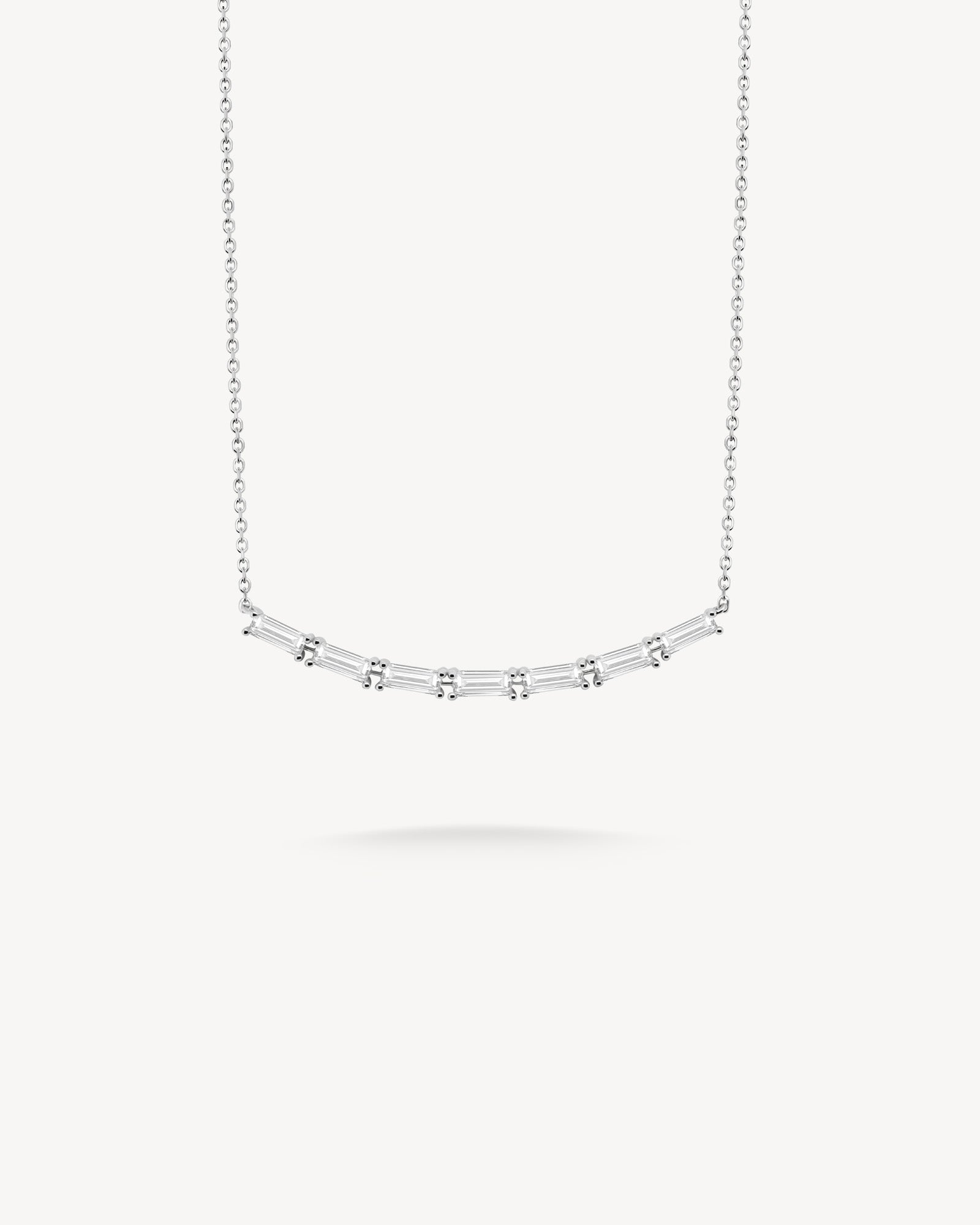 1.0 CT Round Bezel Solitaire Lab Grown Diamond Necklace