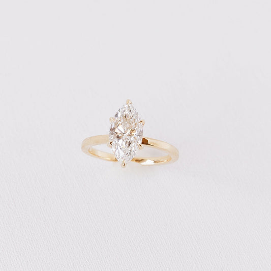 Cushion Hidden Halo Lab Grown Diamond Engagement Ring