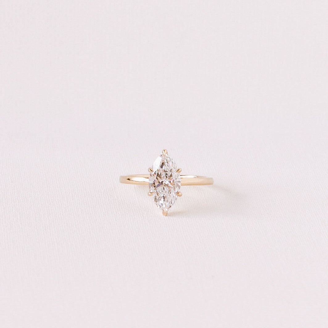 Cushion Hidden Halo Lab Grown Diamond Engagement Ring