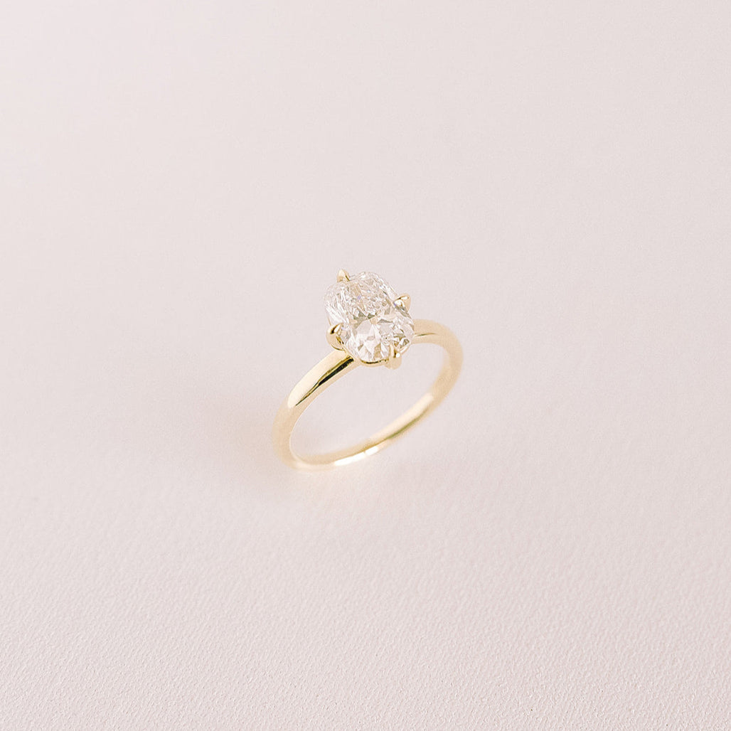Cushion Hidden Halo Lab Grown Diamond Engagement Ring