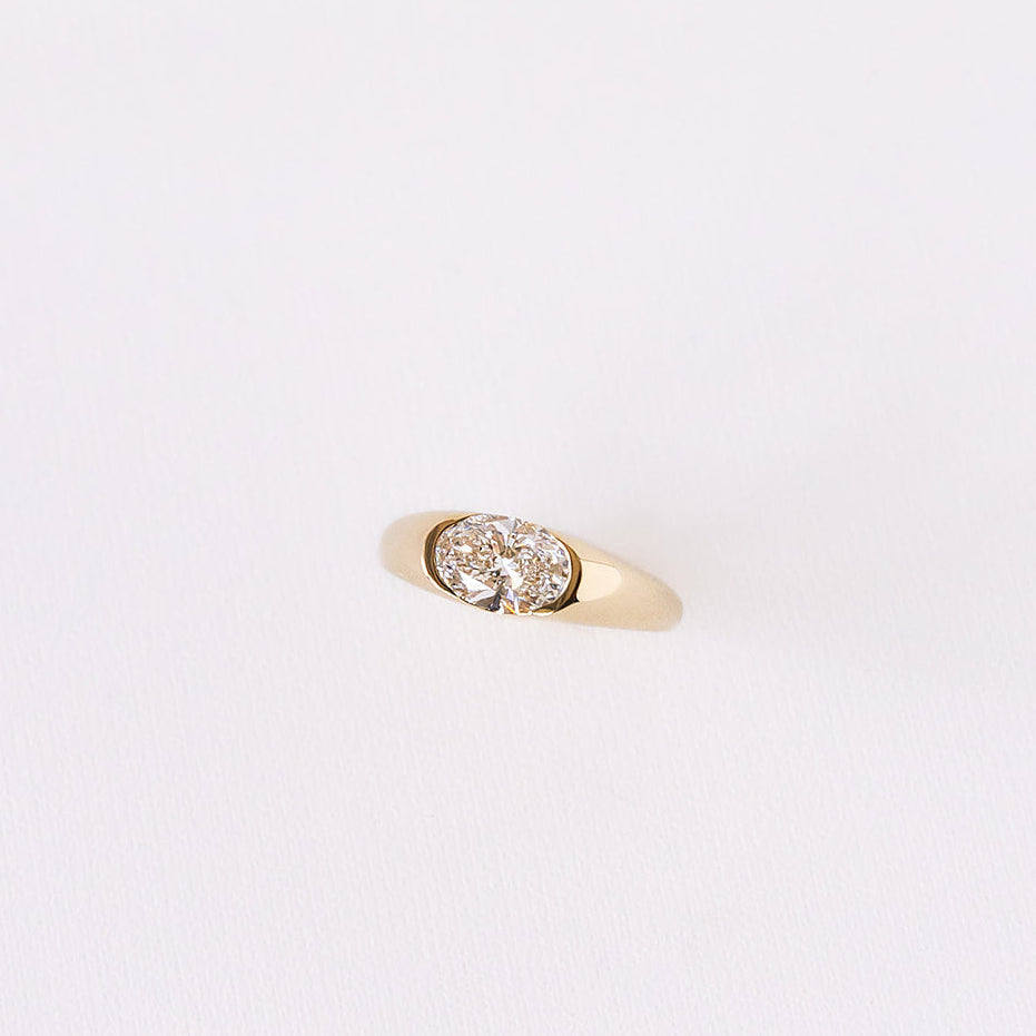 Cushion Hidden Halo Lab Grown Diamond Engagement Ring