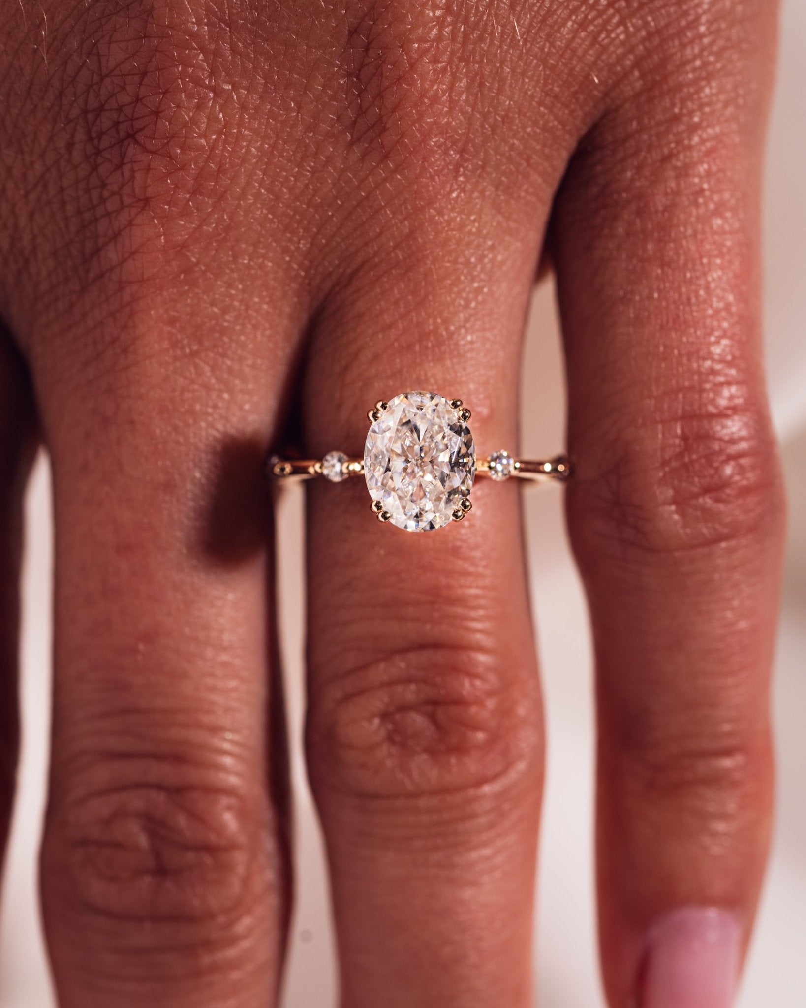 Cushion Hidden Halo Lab Grown Diamond Engagement Ring