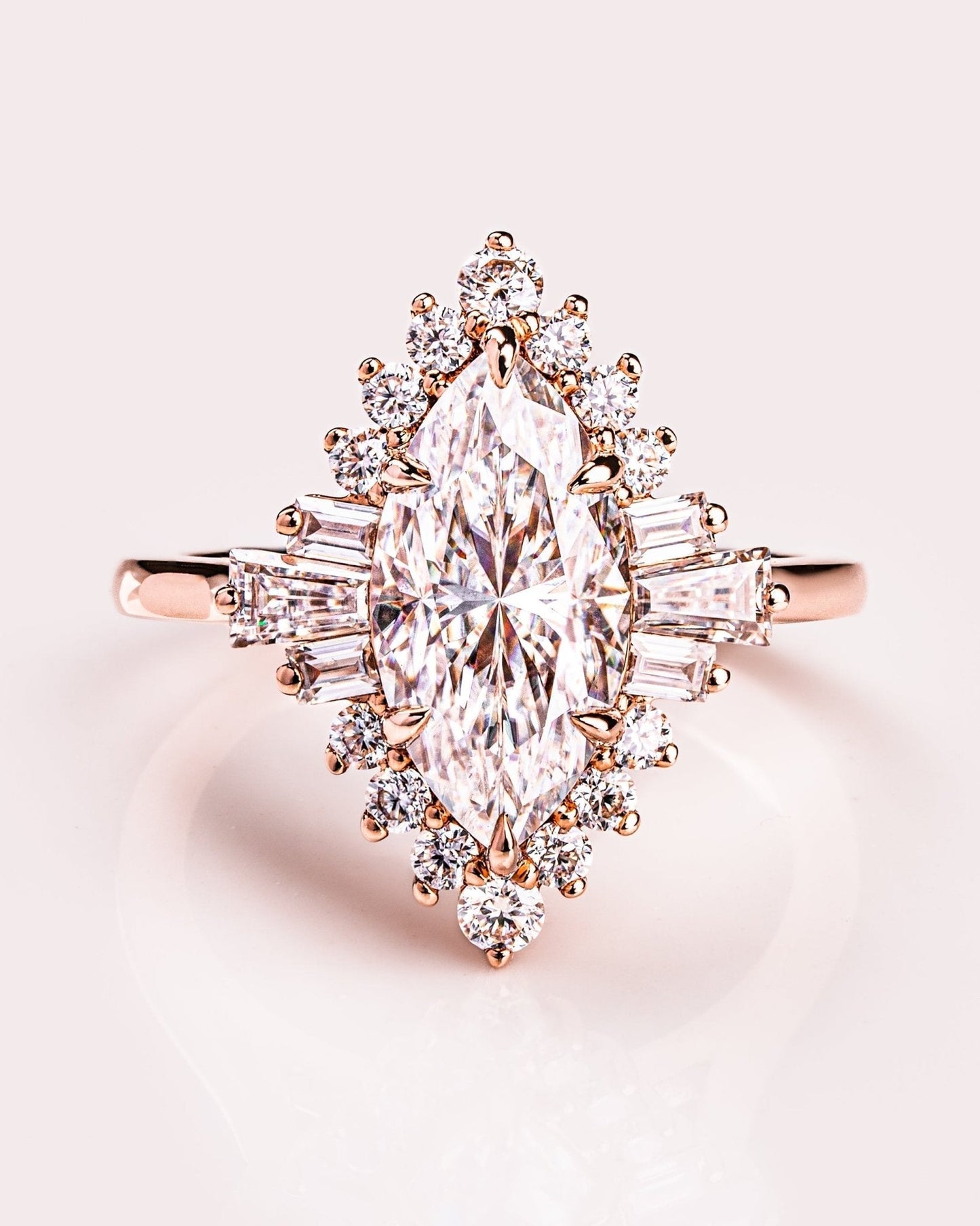 Cushion Hidden Halo Lab Grown Diamond Engagement Ring