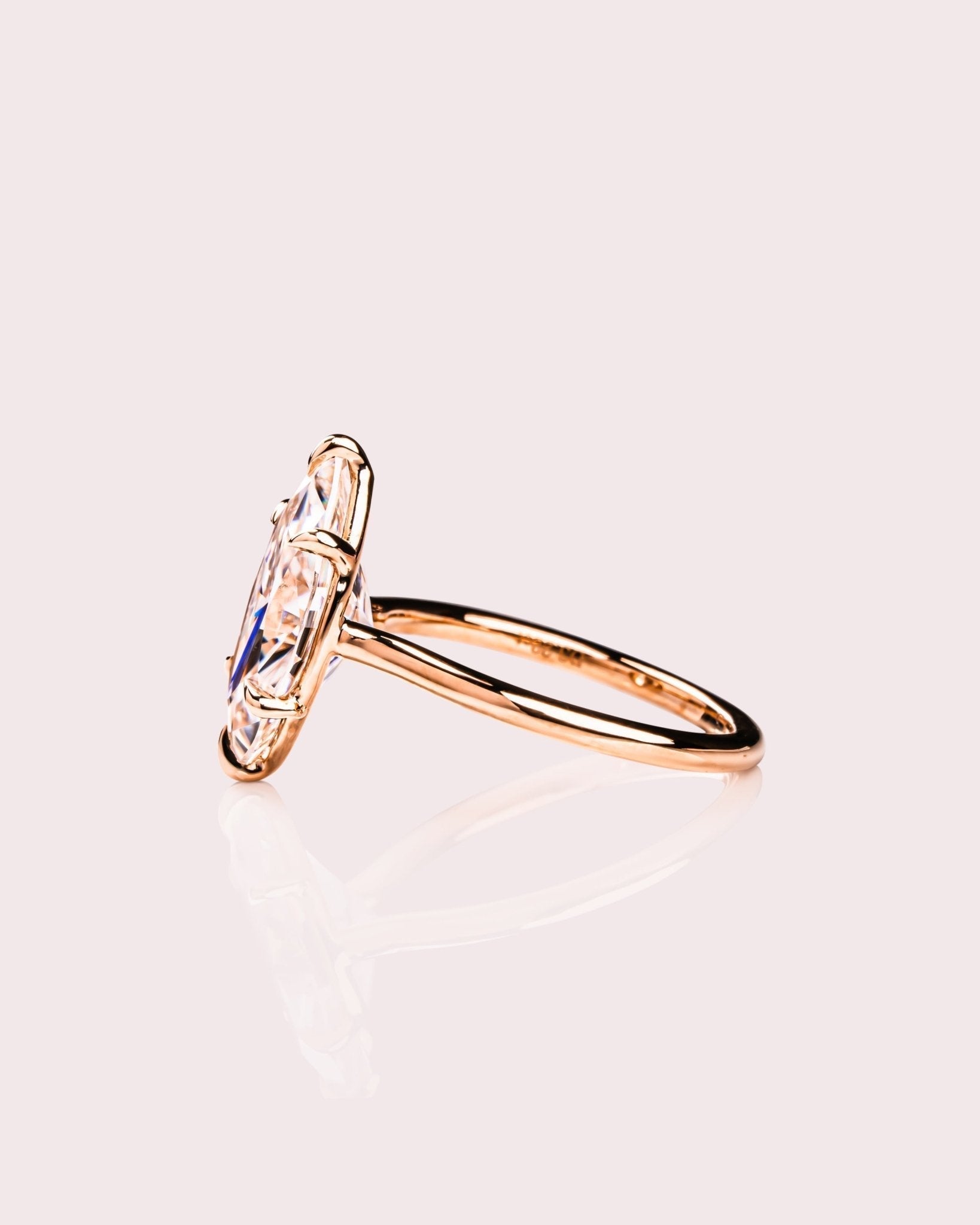 Cushion Hidden Halo Lab Grown Diamond Engagement Ring