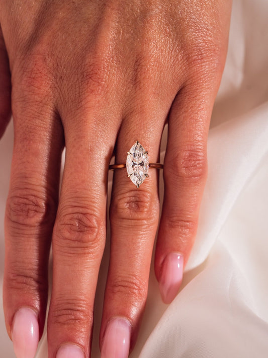 Cushion Hidden Halo Lab Grown Diamond Engagement Ring