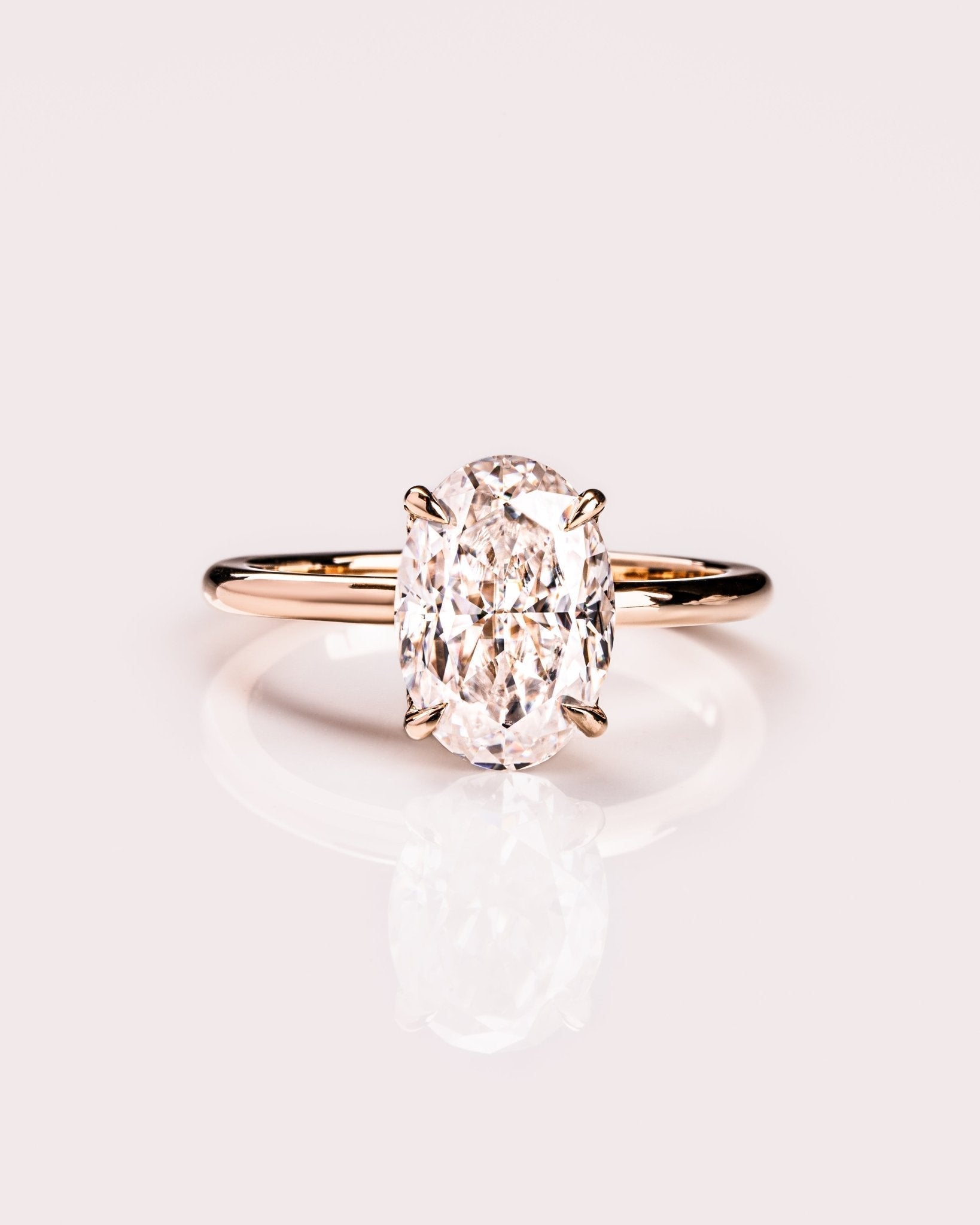Cushion Hidden Halo Lab Grown Diamond Engagement Ring