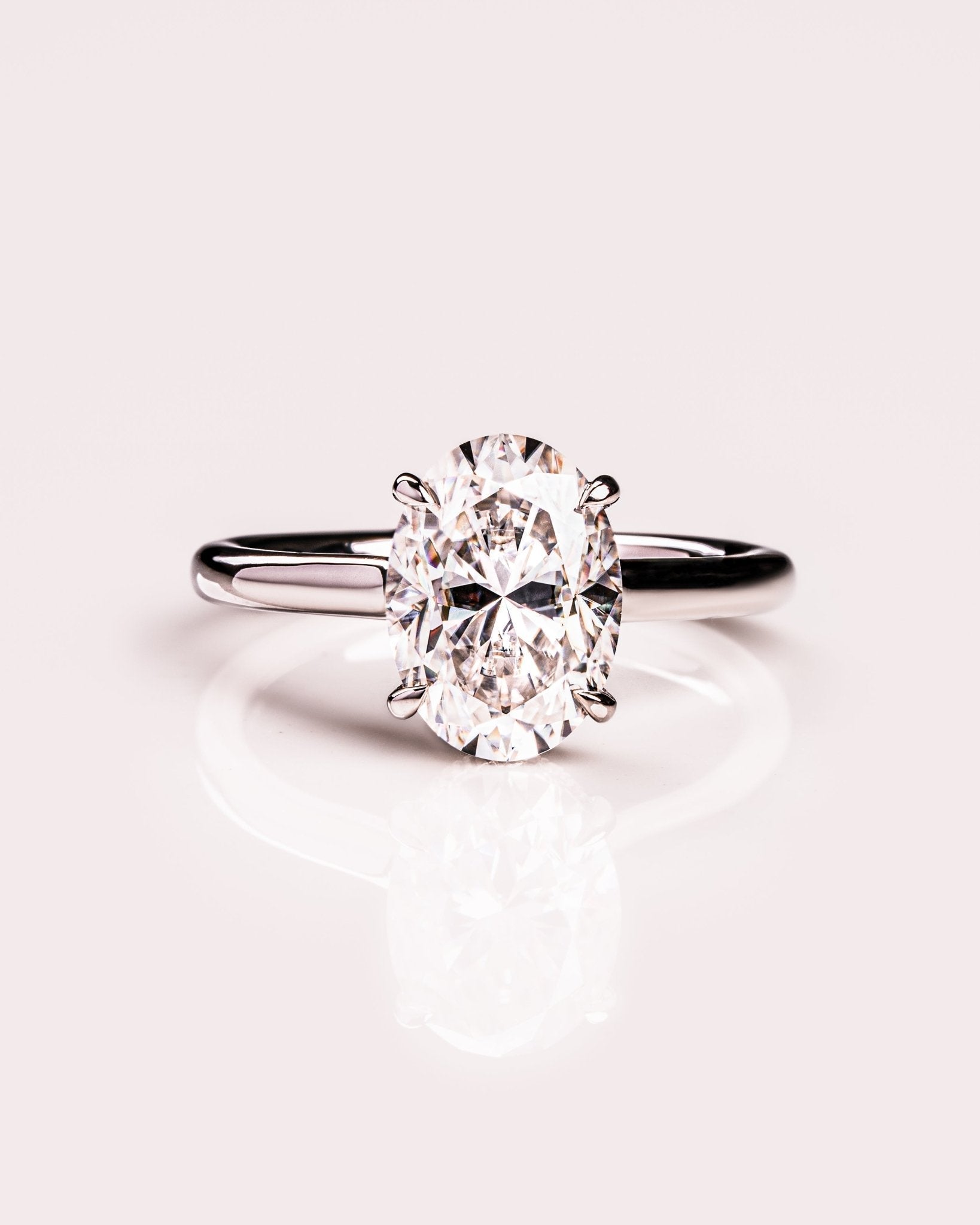Cushion Hidden Halo Lab Grown Diamond Engagement Ring