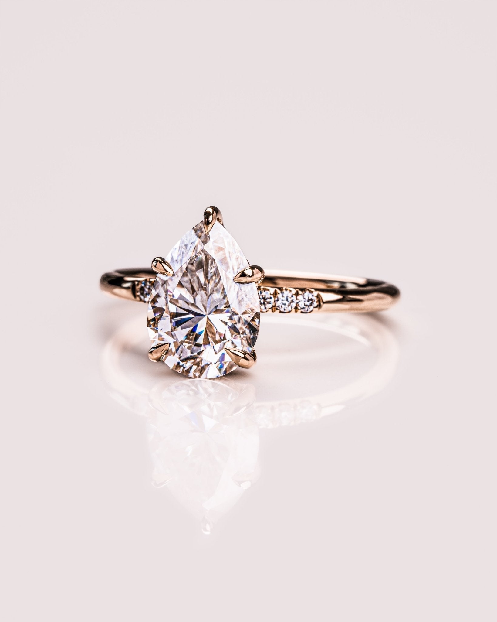 Cushion Hidden Halo Lab Grown Diamond Engagement Ring