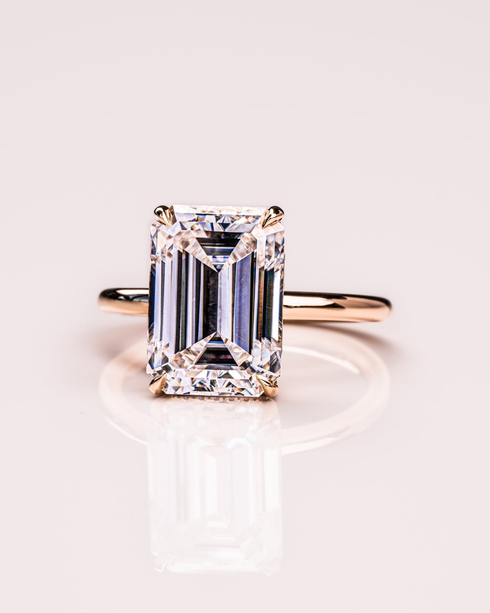 Cushion Hidden Halo Lab Grown Diamond Engagement Ring