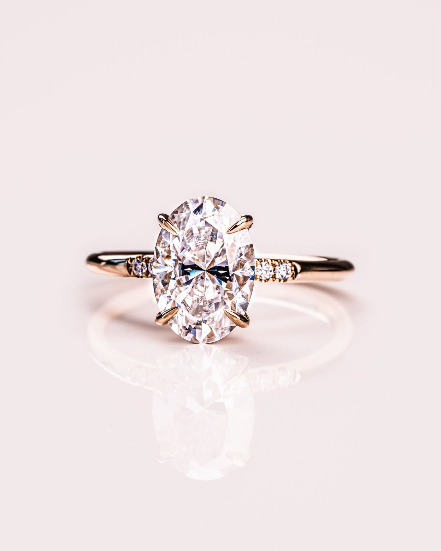 Cushion Hidden Halo Lab Grown Diamond Engagement Ring