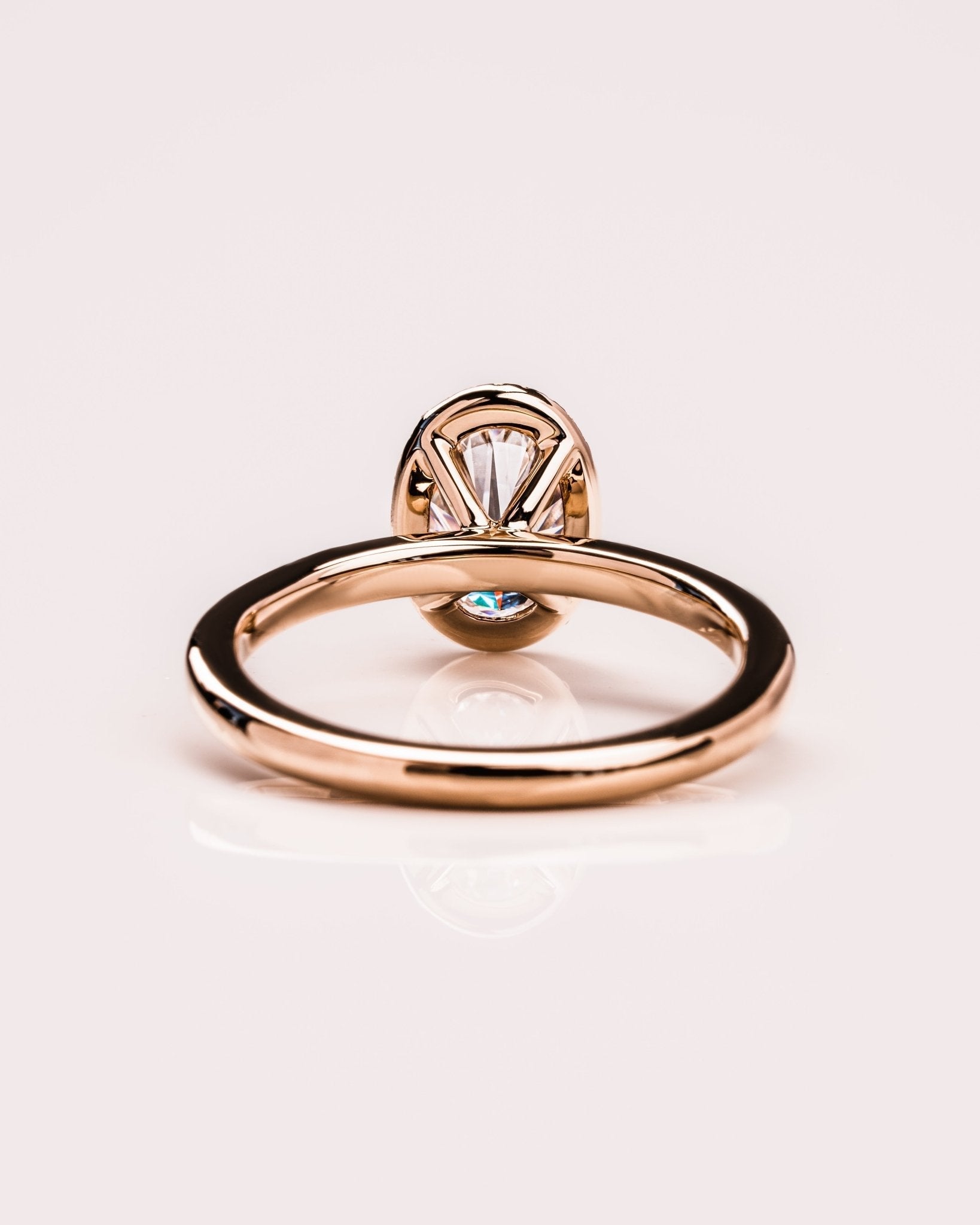 Cushion Hidden Halo Lab Grown Diamond Engagement Ring