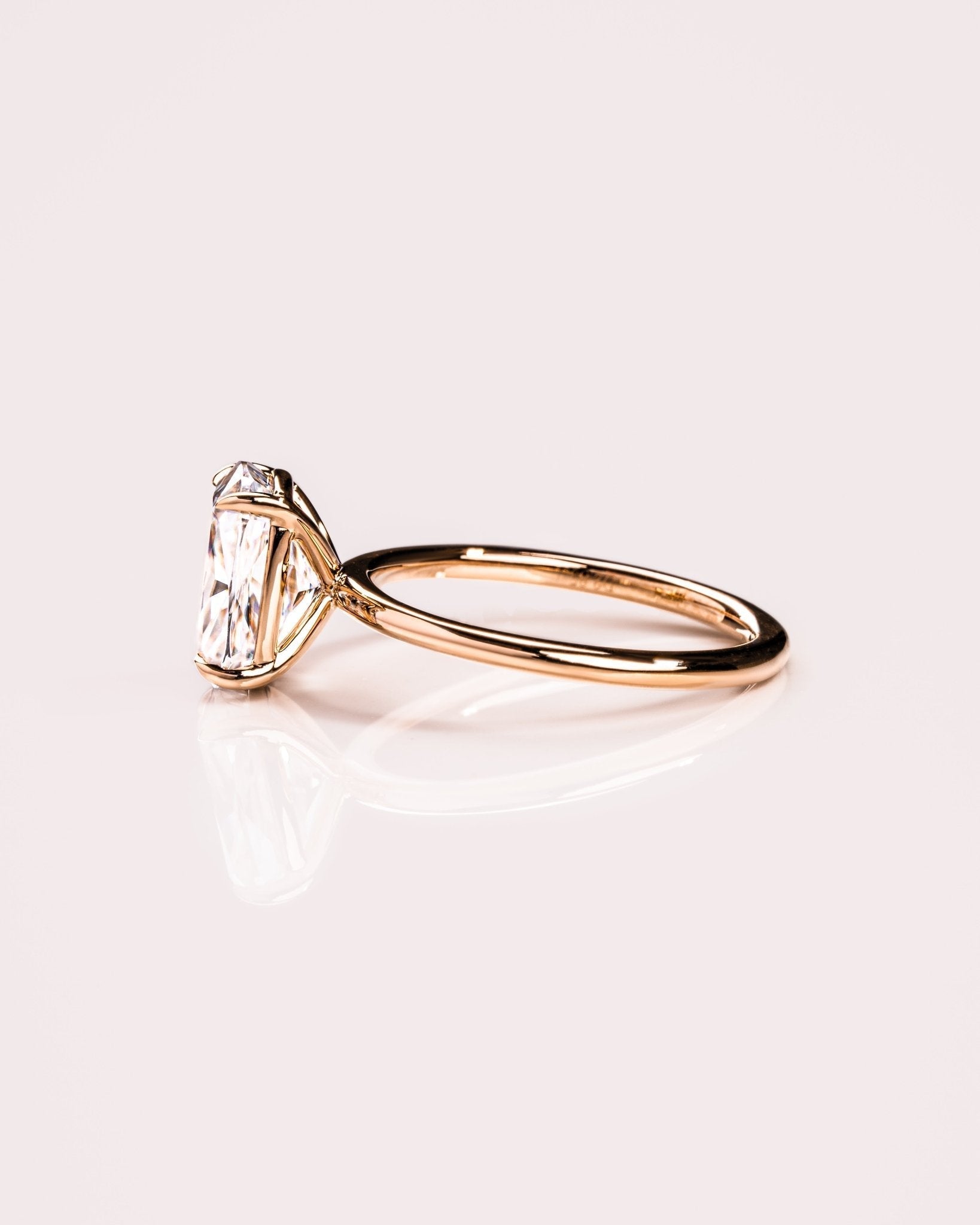 Cushion Hidden Halo Lab Grown Diamond Engagement Ring