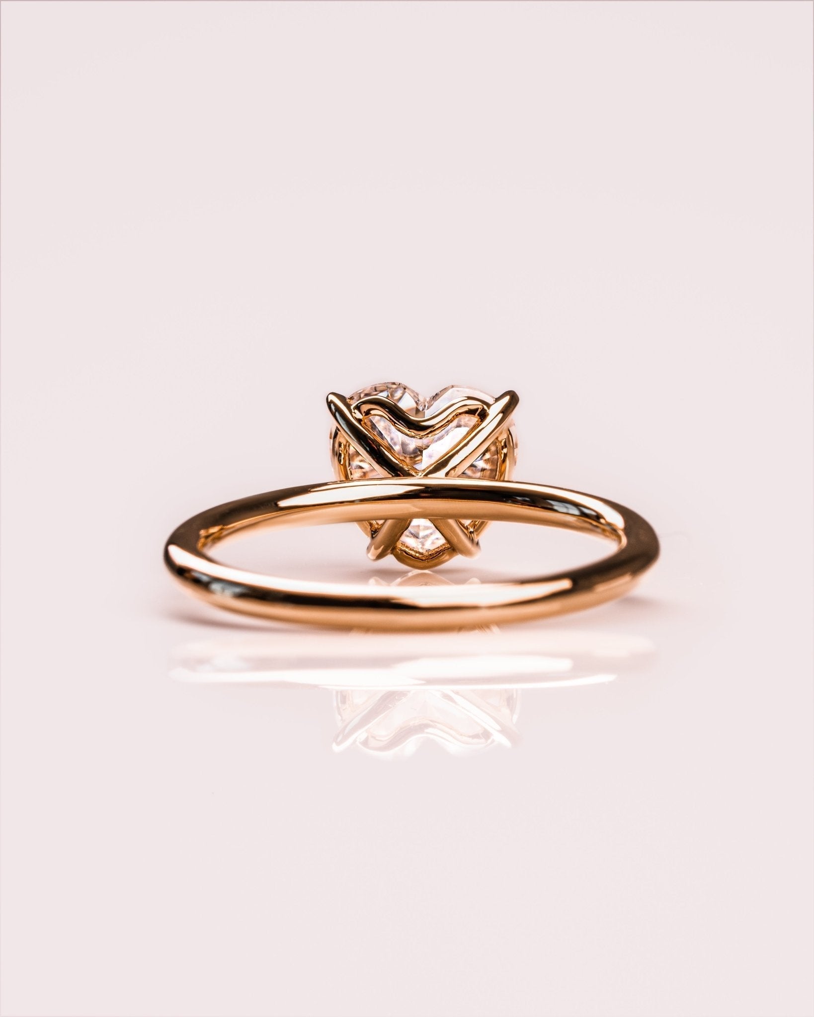 Cushion Hidden Halo Lab Grown Diamond Engagement Ring