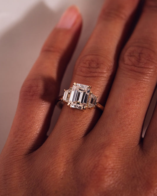 Cushion Hidden Halo Lab Grown Diamond Engagement Ring