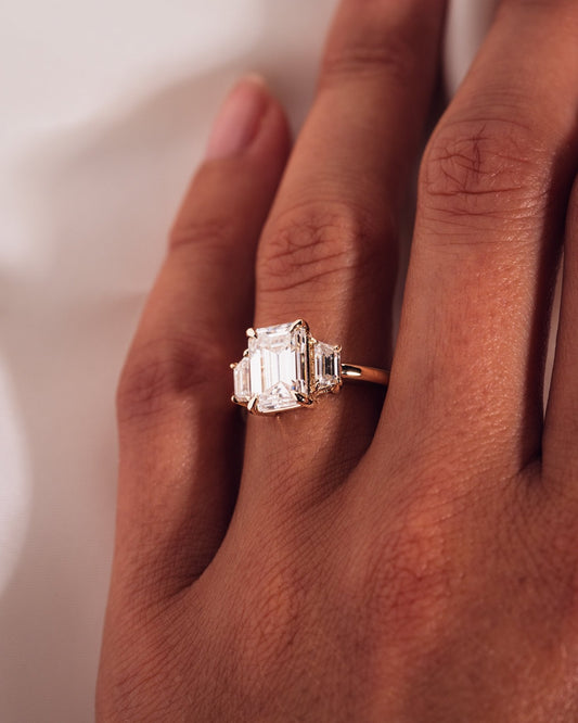 Cushion Hidden Halo Lab Grown Diamond Engagement Ring