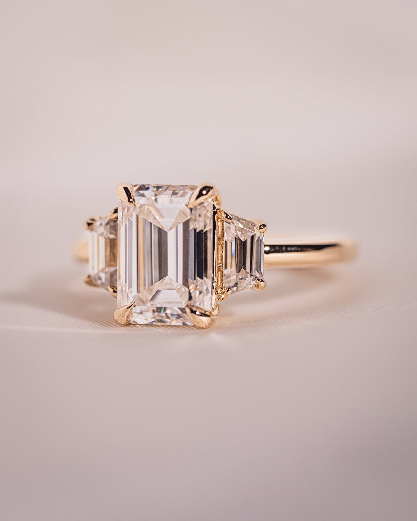 Cushion Hidden Halo Lab Grown Diamond Engagement Ring