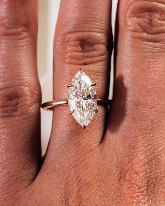 Cushion Hidden Halo Lab Grown Diamond Engagement Ring