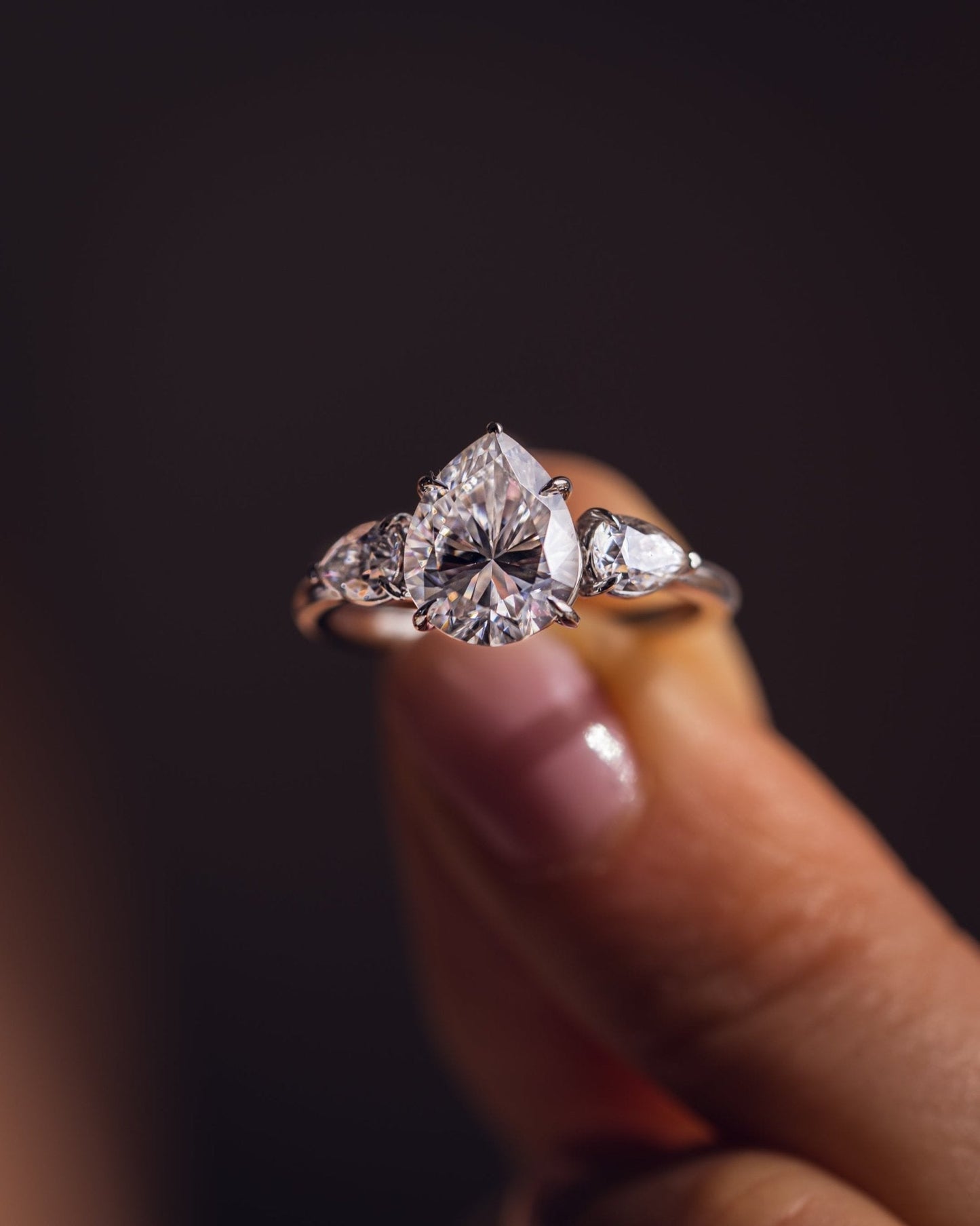 Cushion Hidden Halo Lab Grown Diamond Engagement Ring