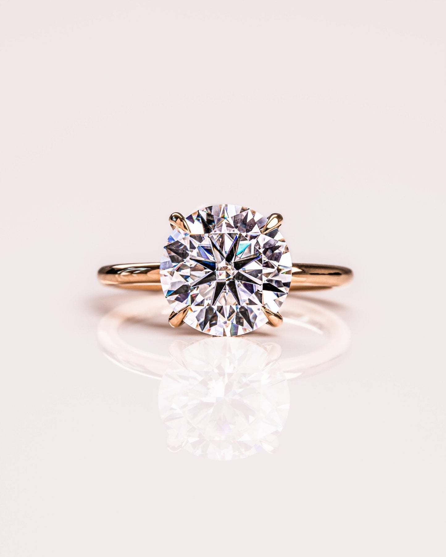 Cushion Hidden Halo Lab Grown Diamond Engagement Ring