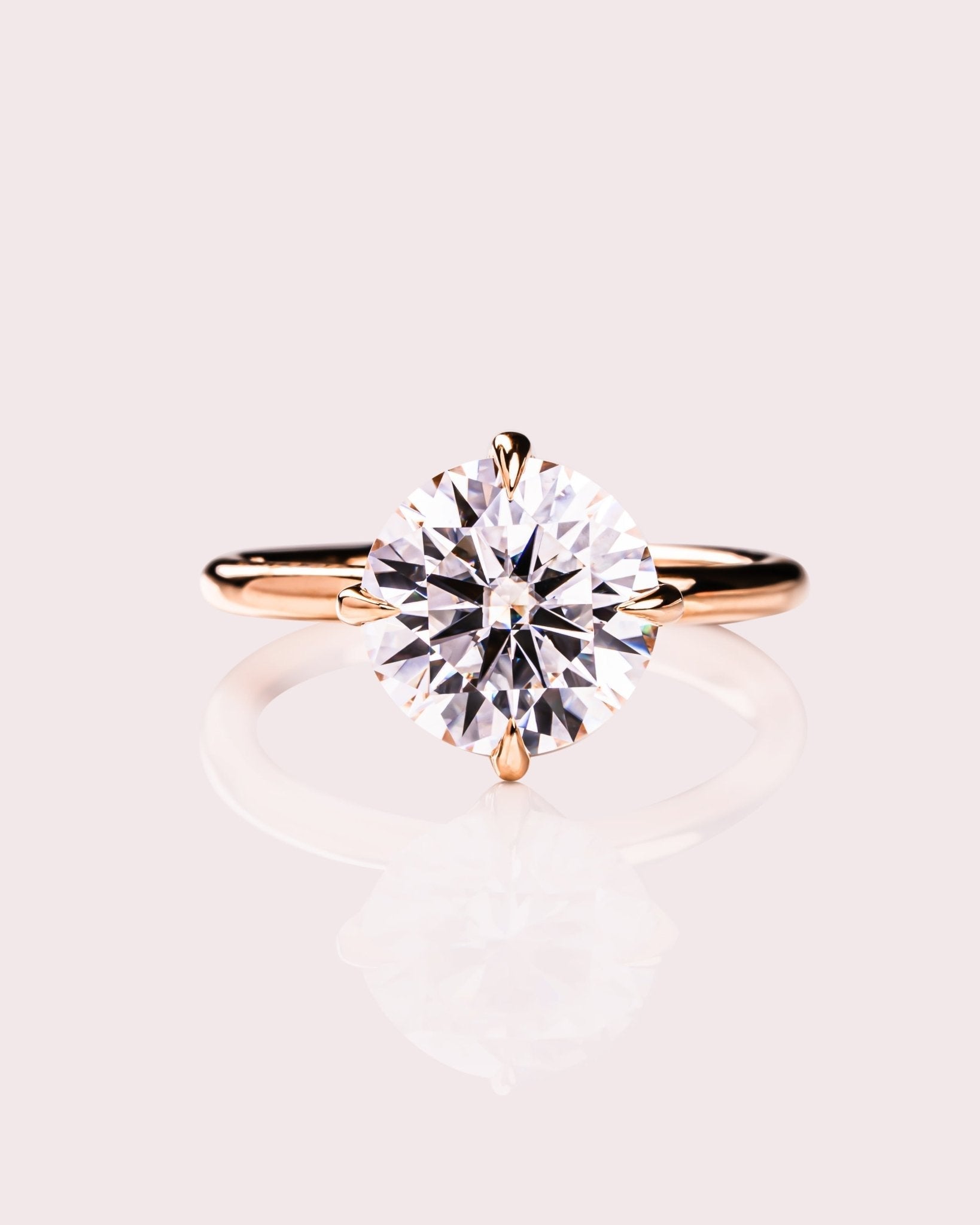 Cushion Hidden Halo Lab Grown Diamond Engagement Ring
