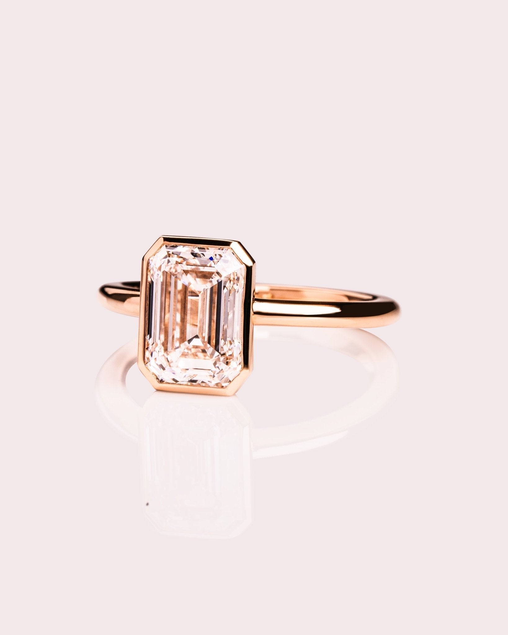 Cushion Hidden Halo Lab Grown Diamond Engagement Ring