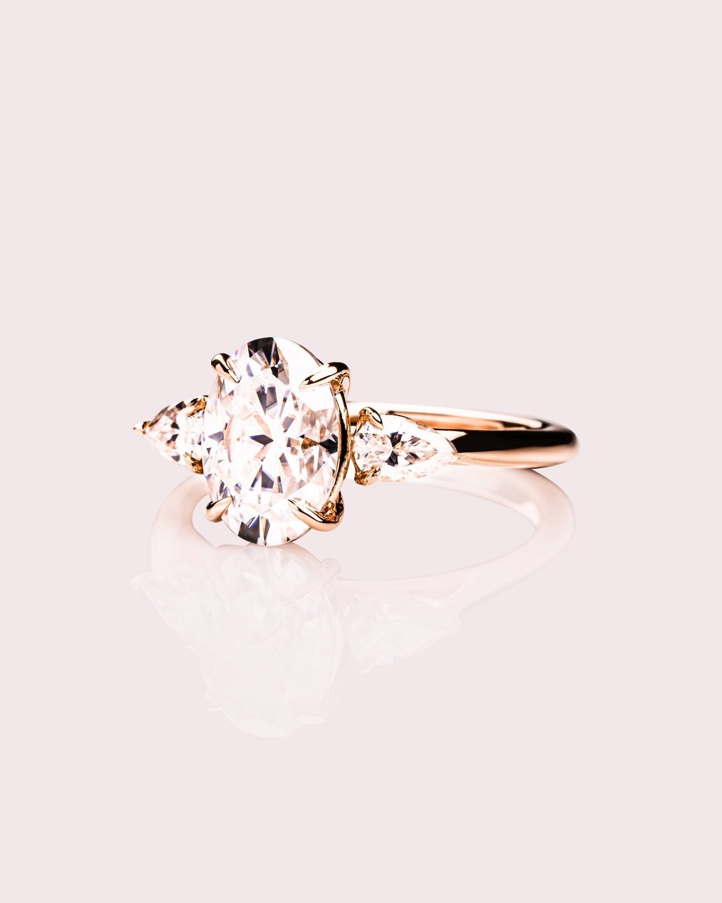 Cushion Hidden Halo Lab Grown Diamond Engagement Ring