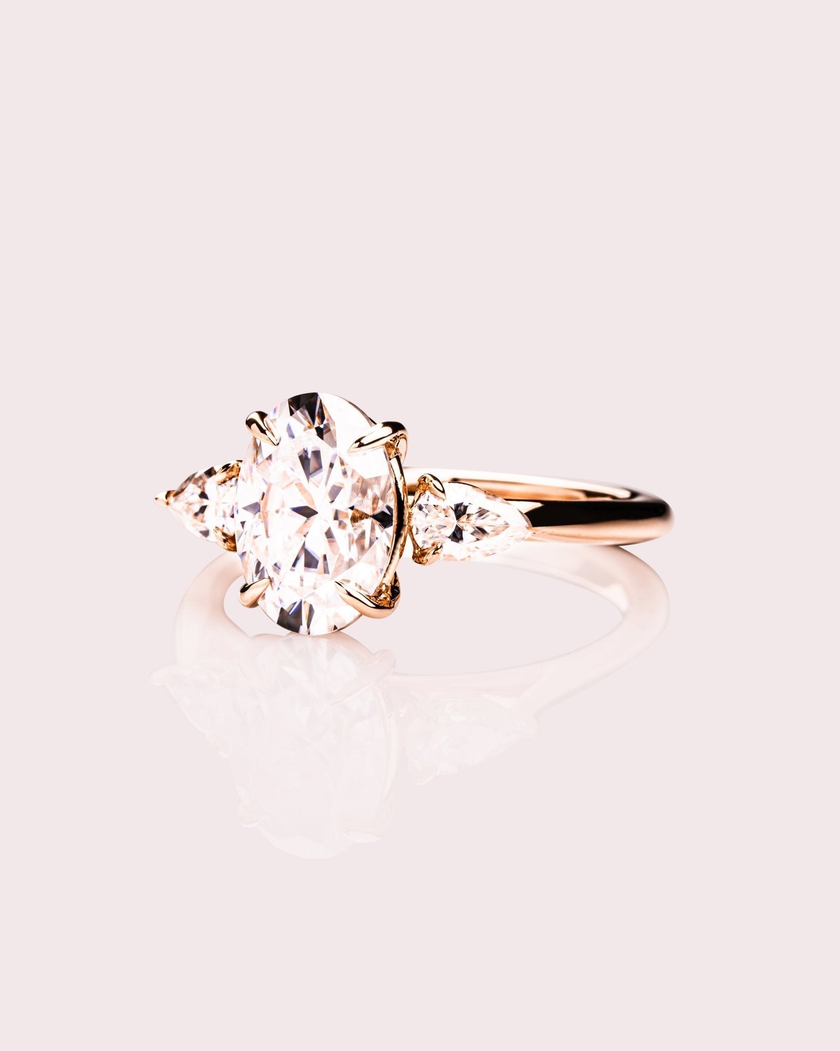 Cushion Hidden Halo Lab Grown Diamond Engagement Ring